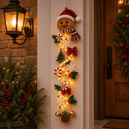 🎄 48% OFF – MerryCascade™ Light-Up Christmas Door Hanger | 6 Festive Designs ✨