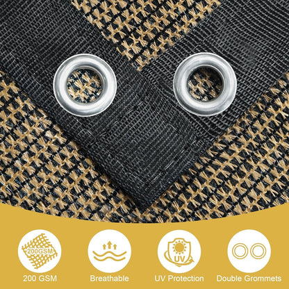 🔥Summer Hot Sale Promotion-49% OFF🌞-90% Blackout Cloth (Black) - 10 x 13ft UV-Resistant Shade Net with Reinforced Rivets