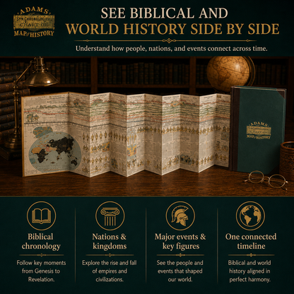 📜 50% OFF – 6,000 Years of Biblical & World History in One 23-Foot Fold-Out Timeline