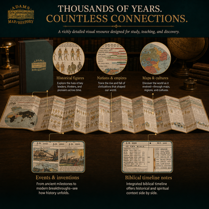 📜 50% OFF – 6,000 Years of Biblical & World History in One 23-Foot Fold-Out Timeline