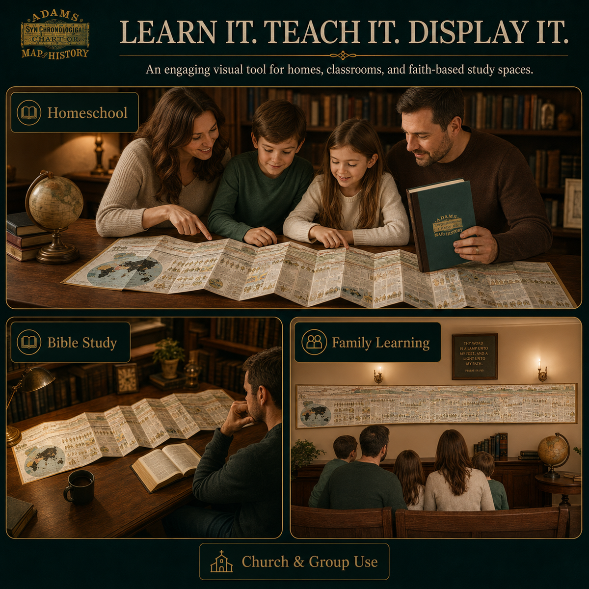 📜 50% OFF – 6,000 Years of Biblical & World History in One 23-Foot Fold-Out Timeline