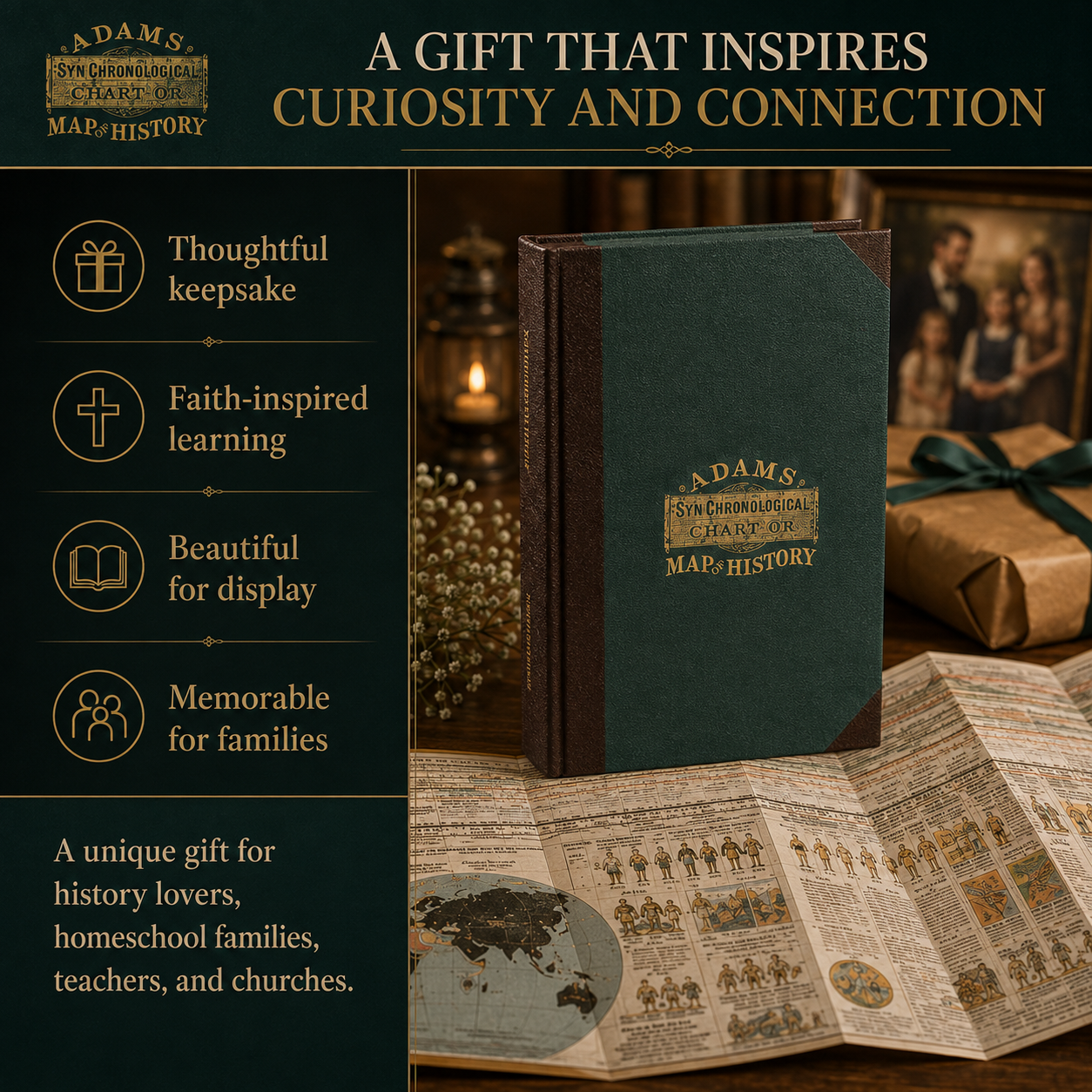 📜 50% OFF – 6,000 Years of Biblical & World History in One 23-Foot Fold-Out Timeline