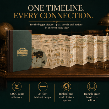 📜 50% OFF – 6,000 Years of Biblical & World History in One 23-Foot Fold-Out Timeline