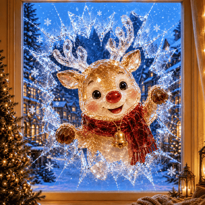 🎄Crystal Christmas Break-In Window Decal