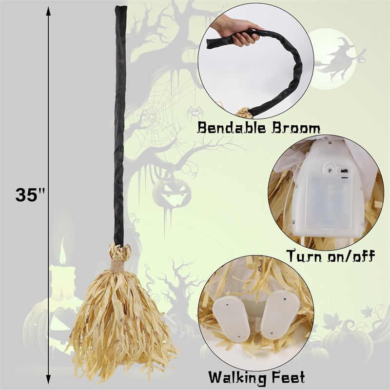 🔥 Limited-Time Offer! 49% OFF - 🎃🧹Floating Witch's Broom –Haunted Dancing Moving Broom(📦Buy 2 Free Shipping)