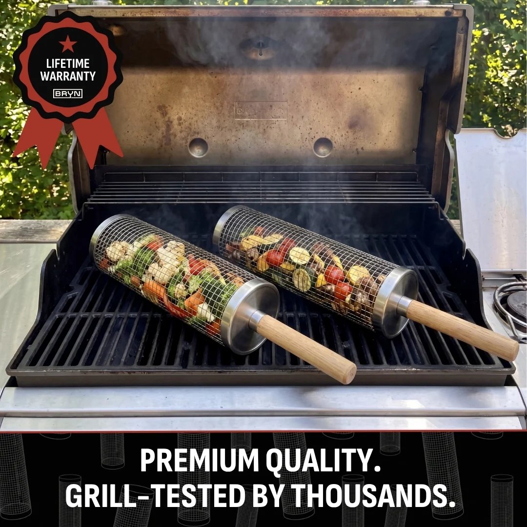 ROLLING GRILL BASKET