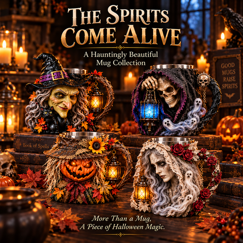 🔥 Limited-Time 49% OFF – The Spirits Come Alive™ Spooky Sculpted Mug Collection