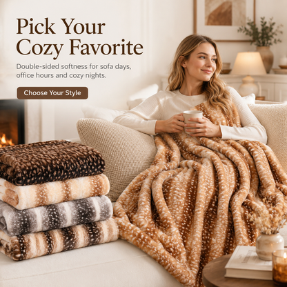✨ Cozy Season Offer | Double-Sided Plush Blanket — Buy More, Save More