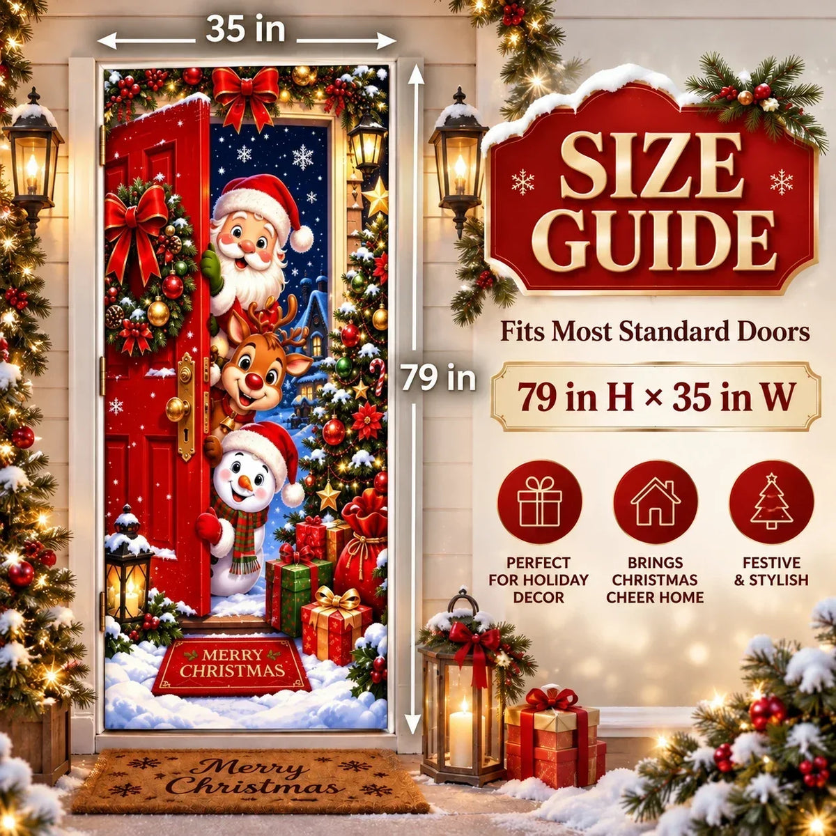 🎄 Christmas Edition | Full-Door Holiday Makeover – Now 40% OFF