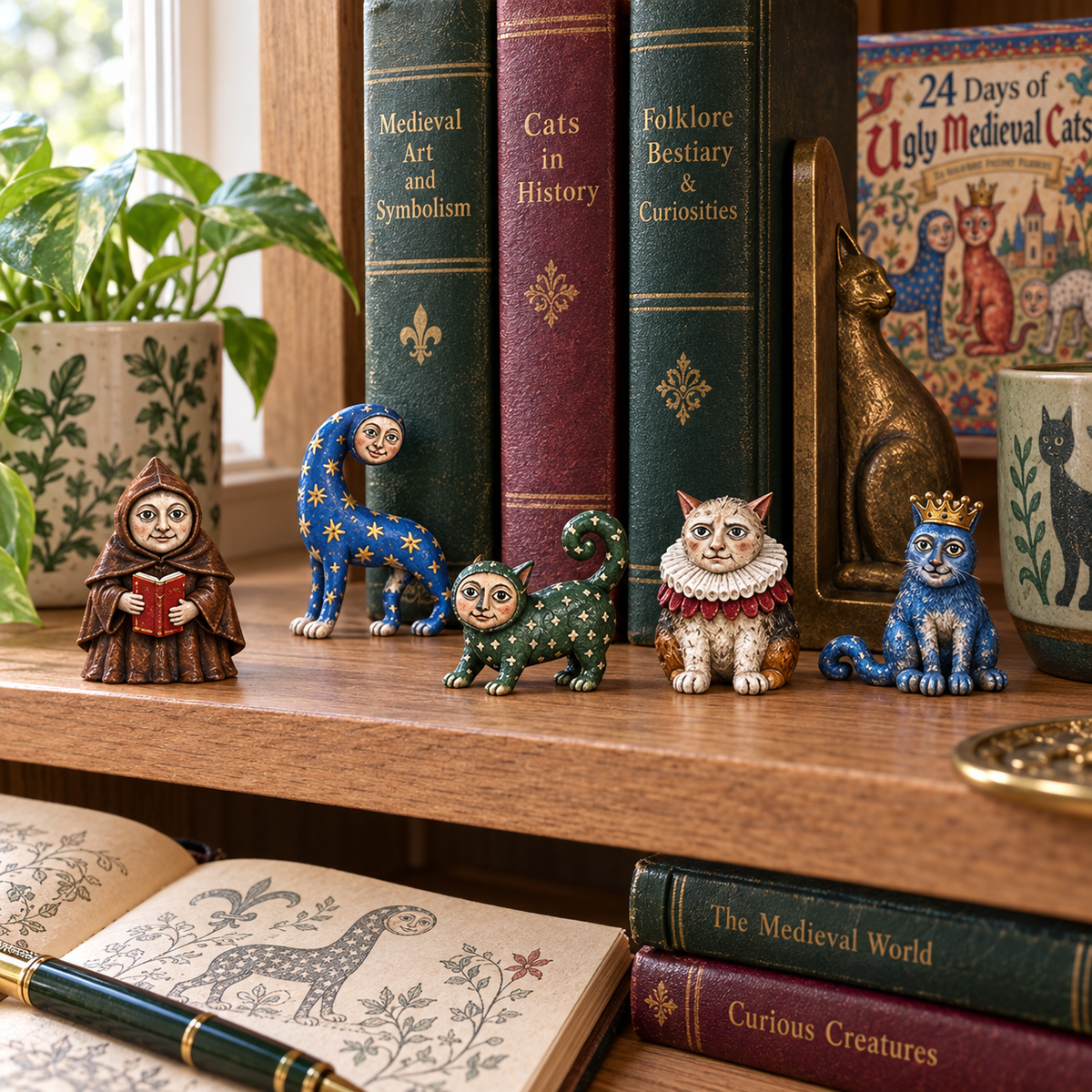 🔥 LAST DAY 50% OFF | 🐈 24 Days of Ugly Medieval Cats – Advent Calendar 2026 🎄
