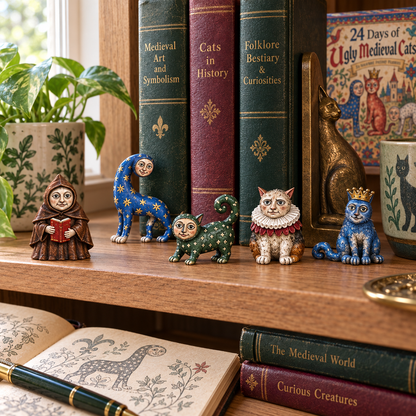 🔥 LAST DAY 50% OFF | 🐈 24 Days of Ugly Medieval Cats – Advent Calendar 2026 🎄