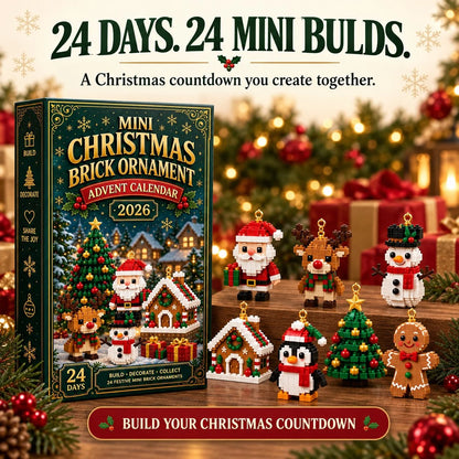 🔥 LAST DAY 49% OFF | 🎄 24-Day Christmas Advent Calendar – Build 24 Festive Ornaments 🎁
