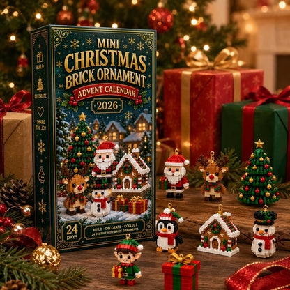 🔥 LAST DAY 49% OFF | 🎄 24-Day Christmas Advent Calendar – Build 24 Festive Ornaments 🎁
