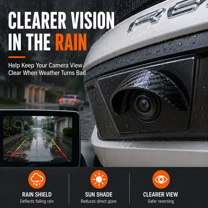 🔥 Limited-Time Offer! 49% OFF Car Backup Camera Rain Shield – Carbon Fiber Sun Visor, Protects Rear & Side Camera Lens from Rain & Glare (4/8 PCS)