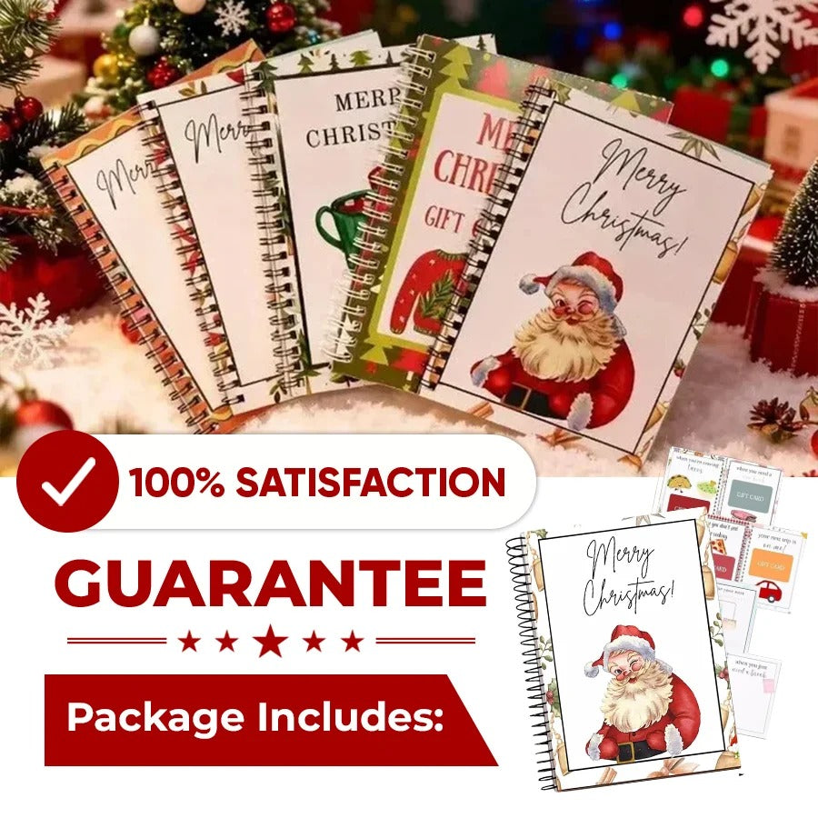 🎁70% OFF!!!-Ready for Christmas!🎅Christmas Gift Card Book, DIY Spiral-Bound Christmas Gift Card Holder Book🎁Personalized Xmas Gifts for Family, Festive & Party Supplies