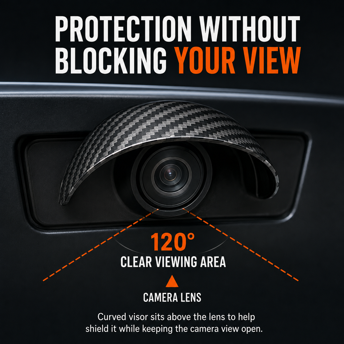 🔥 Limited-Time Offer! 49% OFF Car Backup Camera Rain Shield – Carbon Fiber Sun Visor, Protects Rear & Side Camera Lens from Rain & Glare (4/8 PCS)