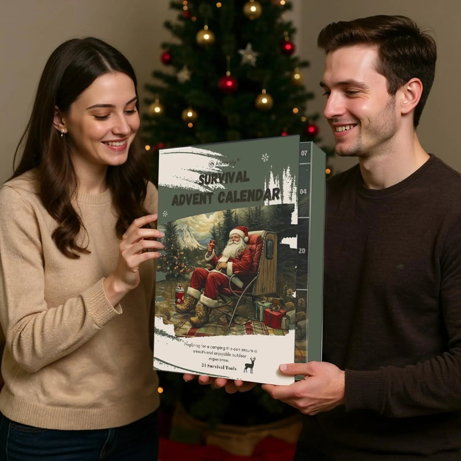 ⏰Limited time free shipping!🎄 2026 Men's Survival Advent Calendar