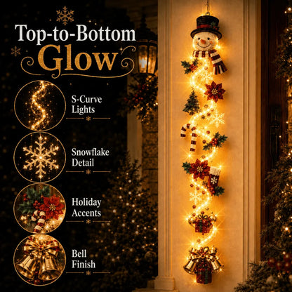 🎄 48% OFF – MerryCascade™ Light-Up Christmas Door Hanger | 6 Festive Designs ✨