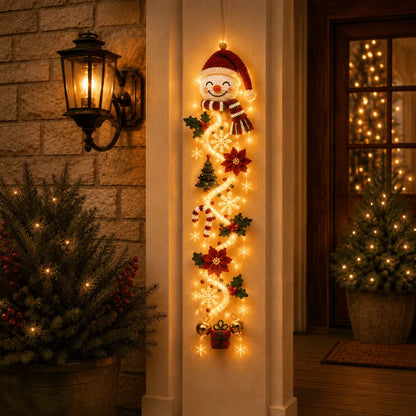 🎄 48% OFF – MerryCascade™ Light-Up Christmas Door Hanger | 6 Festive Designs ✨