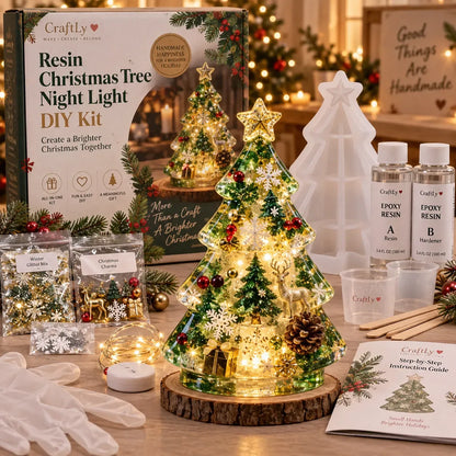 🎄 Holiday Craft Special | DIY Light-Up Resin Christmas Tree Kit – Save 39%