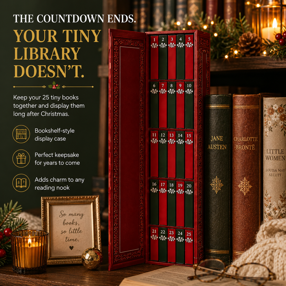 📚 42% OFF | 25-Day Mini Book Advent Calendar – Open, Read, Hang & Collect 🎄