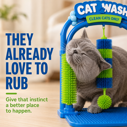 🐾Cat Self-Grooming Arch — Let Your Cat Groom Themselves