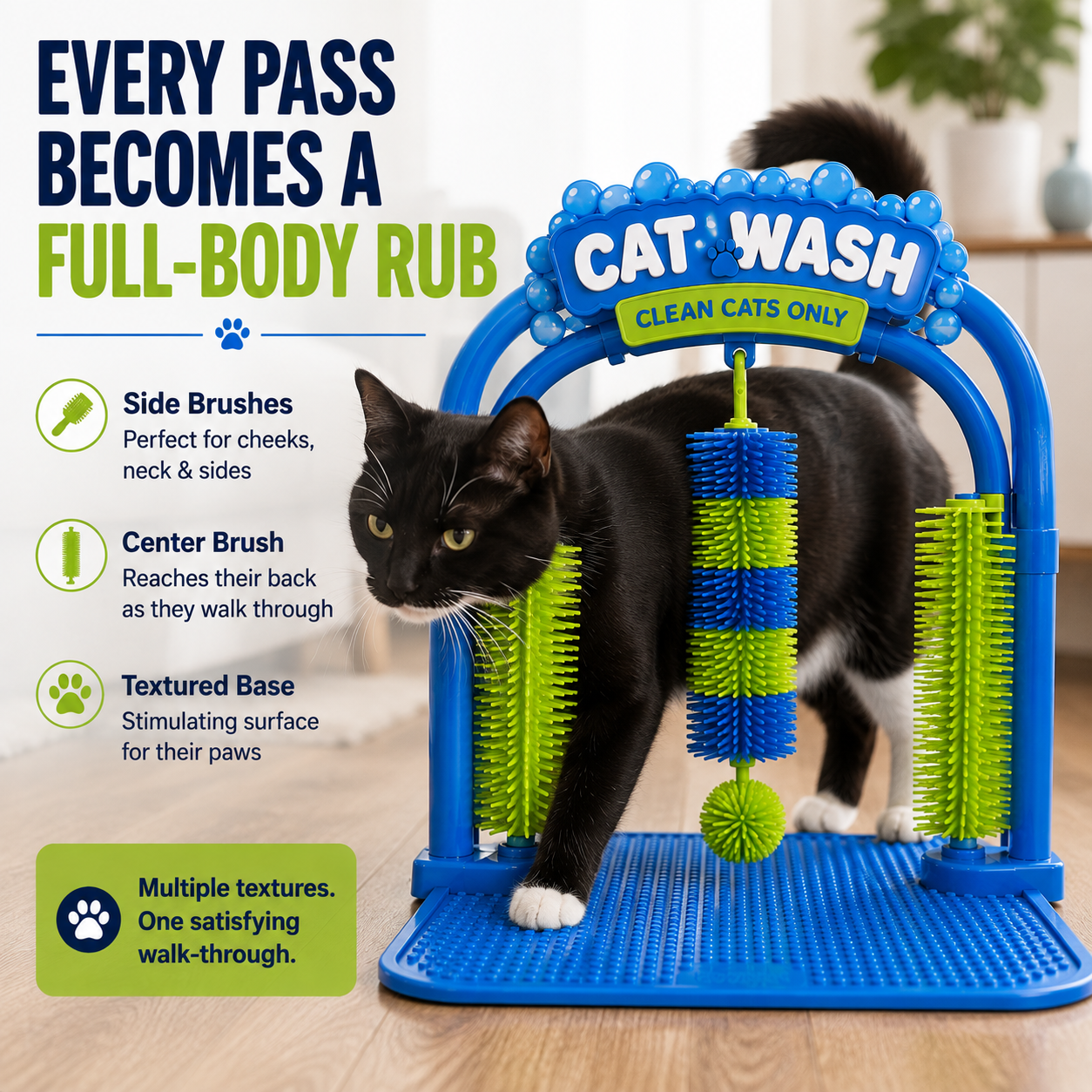 🐾Cat Self-Grooming Arch — Let Your Cat Groom Themselves