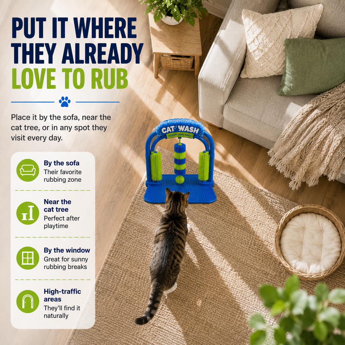 🐾Cat Self-Grooming Arch — Let Your Cat Groom Themselves