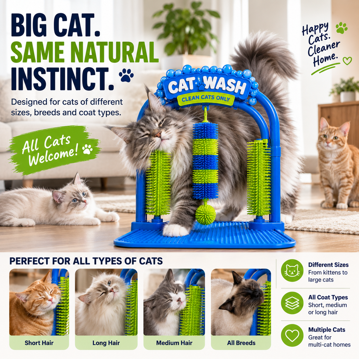 🐾Cat Self-Grooming Arch — Let Your Cat Groom Themselves