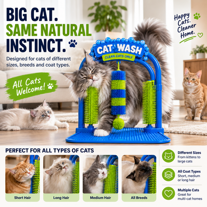 🐾Cat Self-Grooming Arch — Let Your Cat Groom Themselves