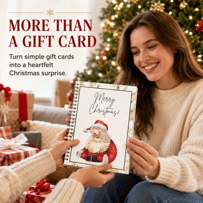 ⏰ Limited-Time Christmas Deal –Gift Card Book for Cards, Cash & Notes 🎄