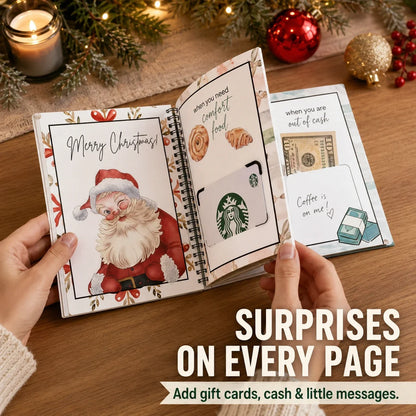 ⏰ Limited-Time Christmas Deal –Gift Card Book for Cards, Cash & Notes 🎄