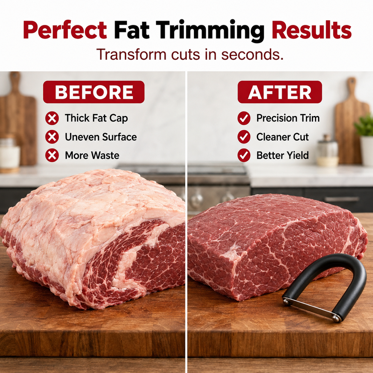 🔥 50% OFF! 🥩 Handheld Fat Trimmer for Beef & Pork BBQ Prep