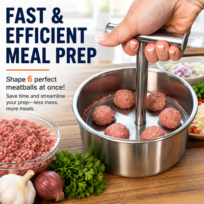 🔥 Limited-Time 50% OFF! Stainless Steel Meatball Shaper – Make Perfect Meatballs Fast & Easy 🍖✨