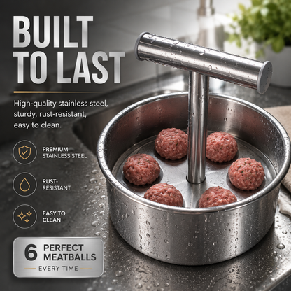 🔥 Limited-Time 50% OFF! Stainless Steel Meatball Shaper – Make Perfect Meatballs Fast & Easy 🍖✨