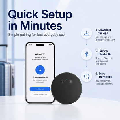 🔥 Limited-Time Offer! AI Pocket Translator – Real-Time Two-Way Voice Translation in 165+ Languages