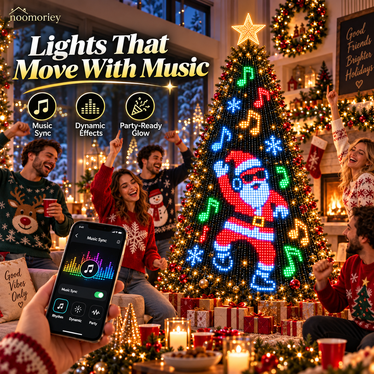 🚚 FREE SHIPPING | 🎄✨ LuminaTree™ Pro – Smart App-Controlled Christmas Tree Lights