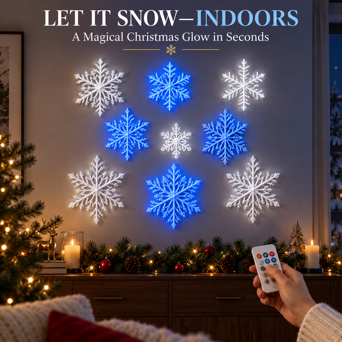 ❄️ Holiday Special — Save 42% | 3D LED Snowflake Wall Lights – Turn Any Room Into a Winter Wonderland