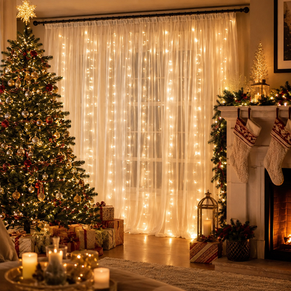 ✨ 34% OFF | Dreamy Tulle Curtain Lights Set – Turn Any Room Into a Glowing Backdrop