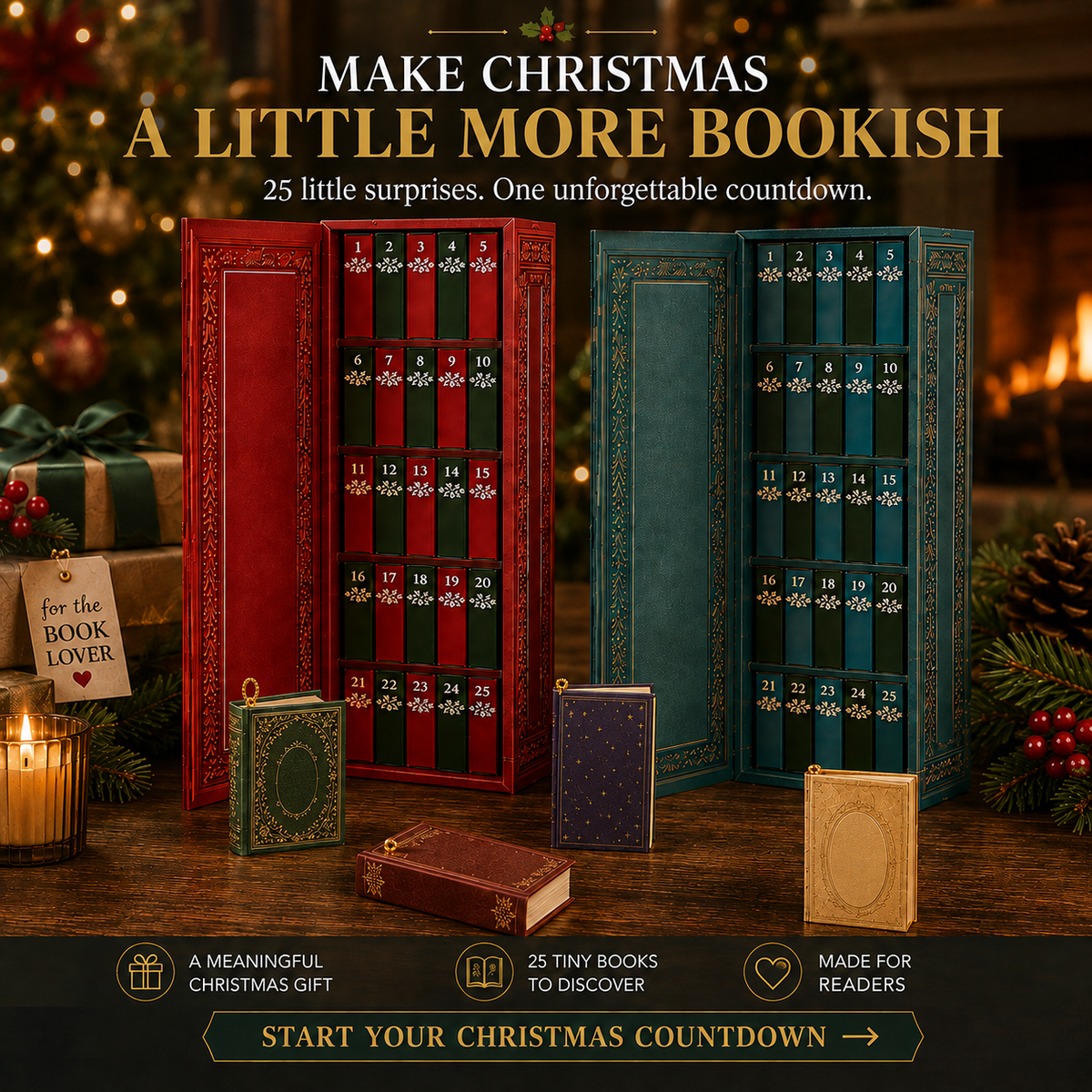 📚 42% OFF | 25-Day Mini Book Advent Calendar – Open, Read, Hang & Collect 🎄
