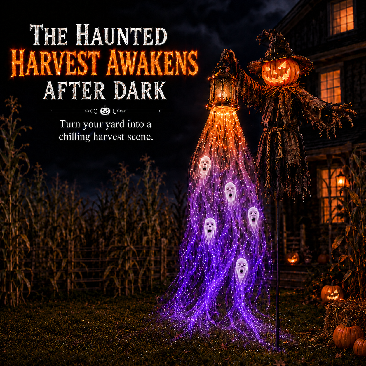 👻 50% OFF | Solar Halloween Spirit-Cascade Garden Lights – 6 Haunted Characters to Choose From