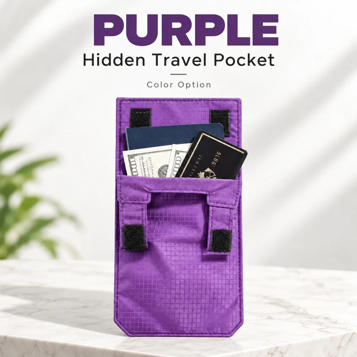 Hidden Travel Belt Wallet & Passport Pouch | Slim Under-Clothes Pocket