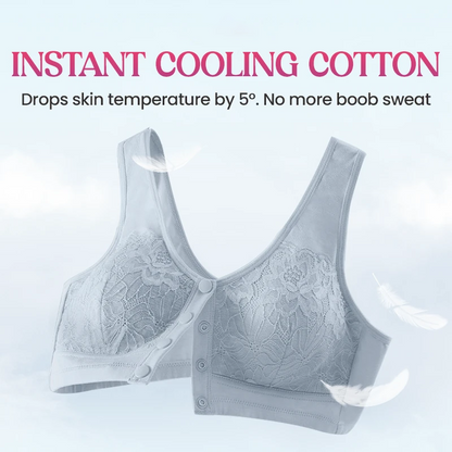 Everyday Comfort Front-Closure Lace Bra — Wire-Free & Full Coverage