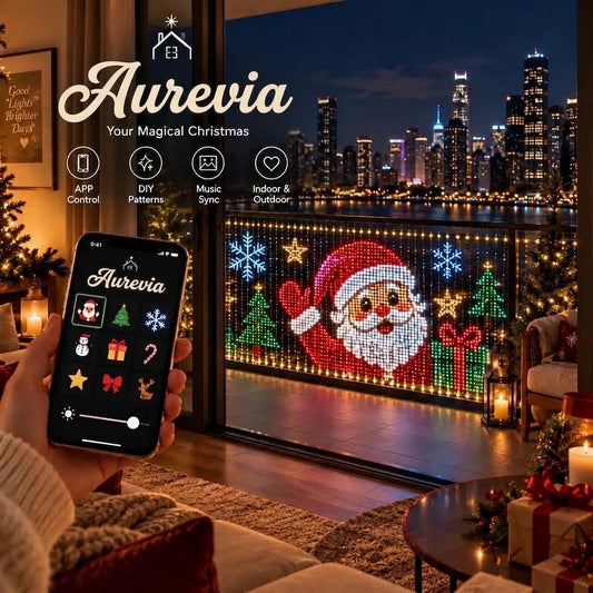 ✨ Save 54%+ FREE SHIPPING | Animated Christmas Curtain Lights – Turn Your Balcony Into a Holiday Show