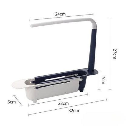 🔥 Limited-Time Offer! Adjustable Telescopic Sink Organizer – Drain, Dry & Declutter