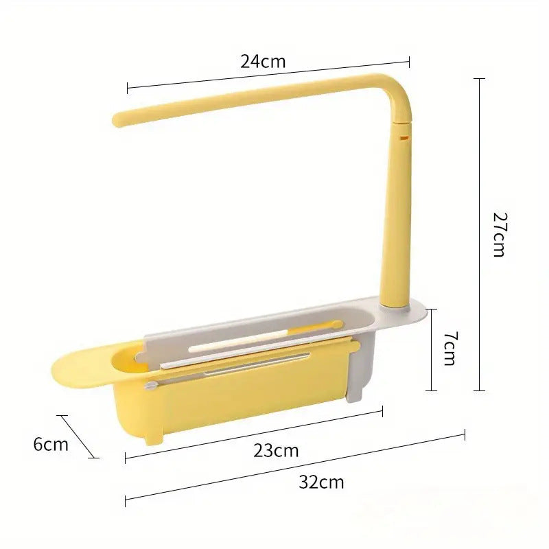 🔥 Limited-Time Offer! Adjustable Telescopic Sink Organizer – Drain, Dry & Declutter