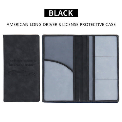 🔥 Limited-Time Offer! 49% OFF -🚗 Car Registration & Insurance Document Holder | Premium PU Leather Organizer