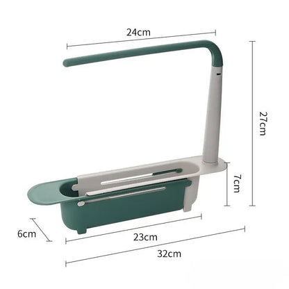 🔥 Limited-Time Offer! Adjustable Telescopic Sink Organizer – Drain, Dry & Declutter