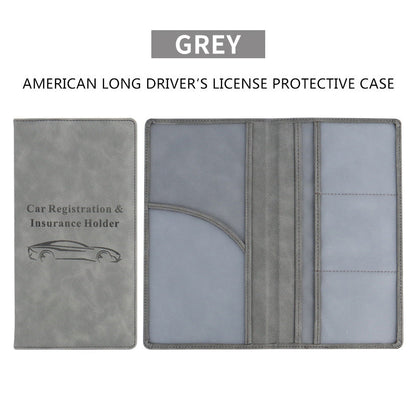🔥 Limited-Time Offer! 49% OFF -🚗 Car Registration & Insurance Document Holder | Premium PU Leather Organizer