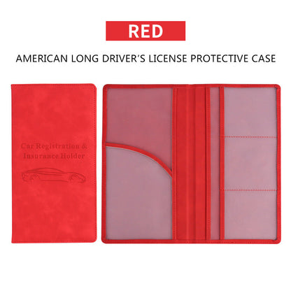 🔥 Limited-Time Offer! 49% OFF -🚗 Car Registration & Insurance Document Holder | Premium PU Leather Organizer